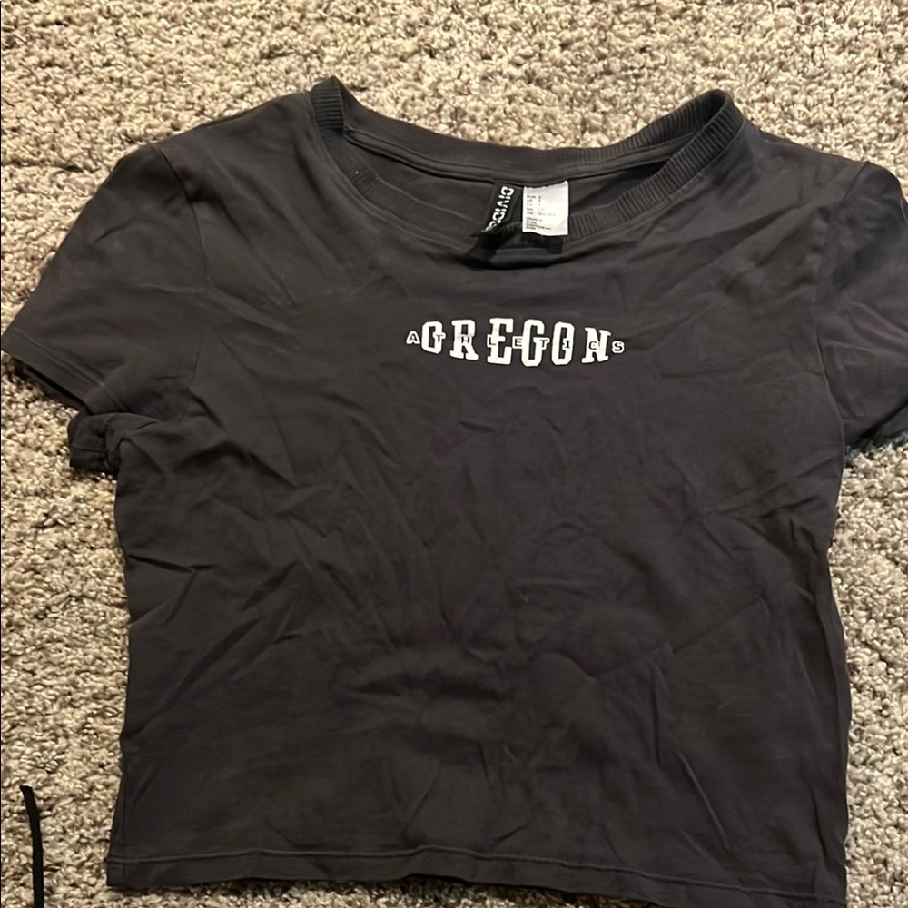 Black Oregon Graphic Tee